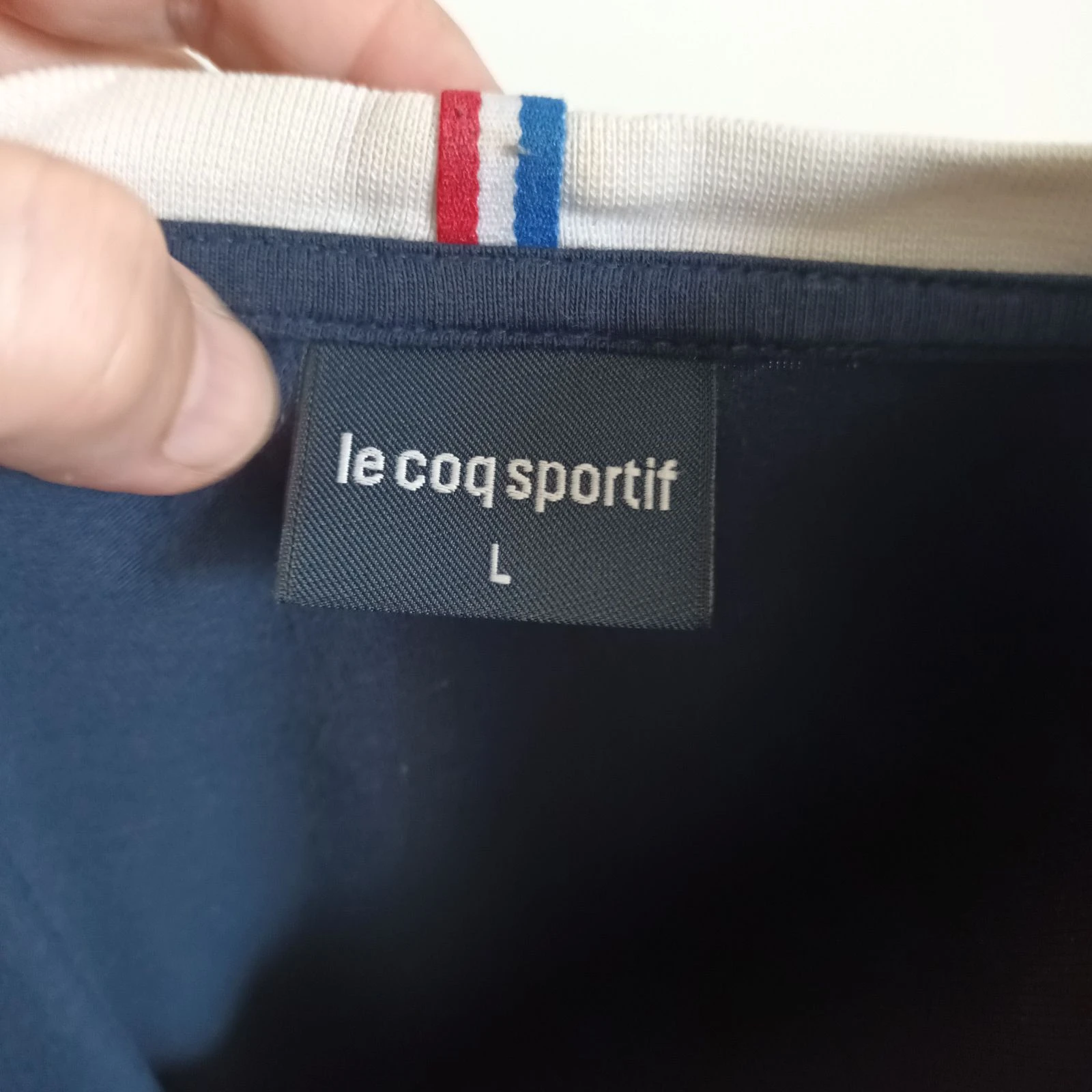 T-shirt XV de France Le Coq Sportif Maat L scheuren logo coq – photo 4